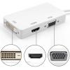 ADATTATORE 3 in 1 DisplayPort a HDMI/DVI/VGA Risoluzione HDMI 4K x 2K, 1080p, 720p, HDMI e audio